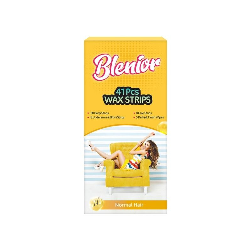 Blenior Benzi depilatoare cu ceara rece – par normal, 41 bucati Benzi imagine noua