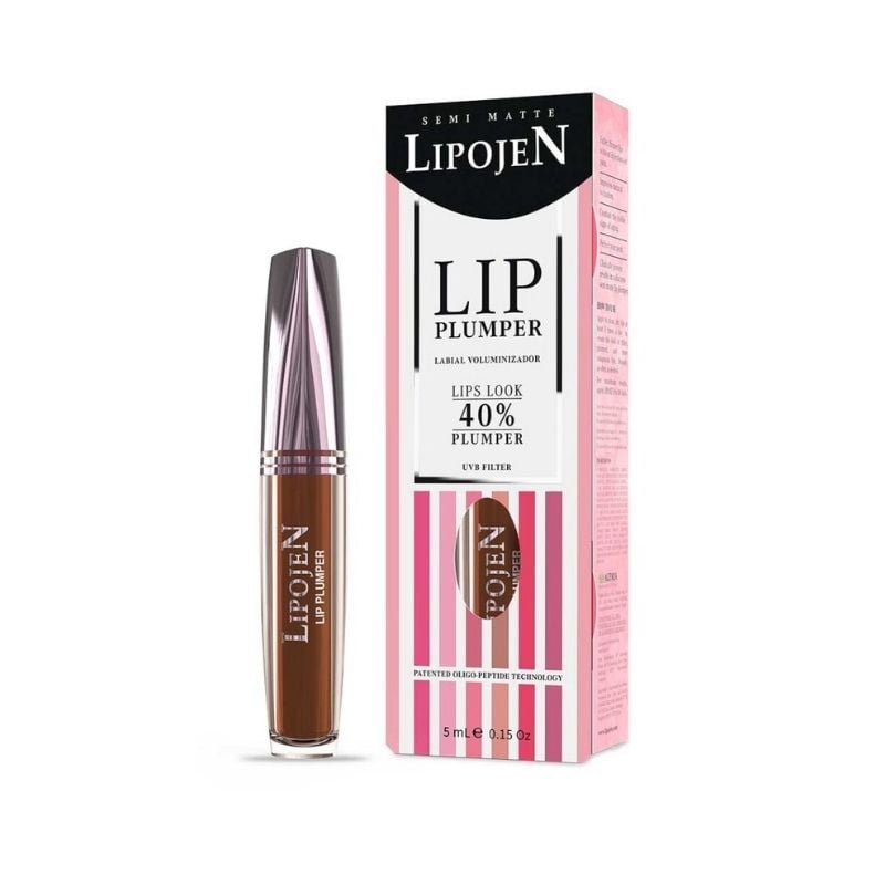 Lipojen Ruj lichid volumizant Hot Chocolate semi-mat cu colagen nr. 3, 5 ml