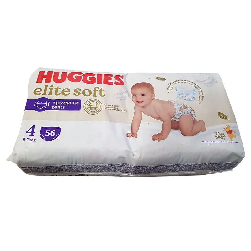 Huggies Pants Elite Soft Giga, Nr.4, 9-14kg, 56 bucati 9-14kg imagine noua