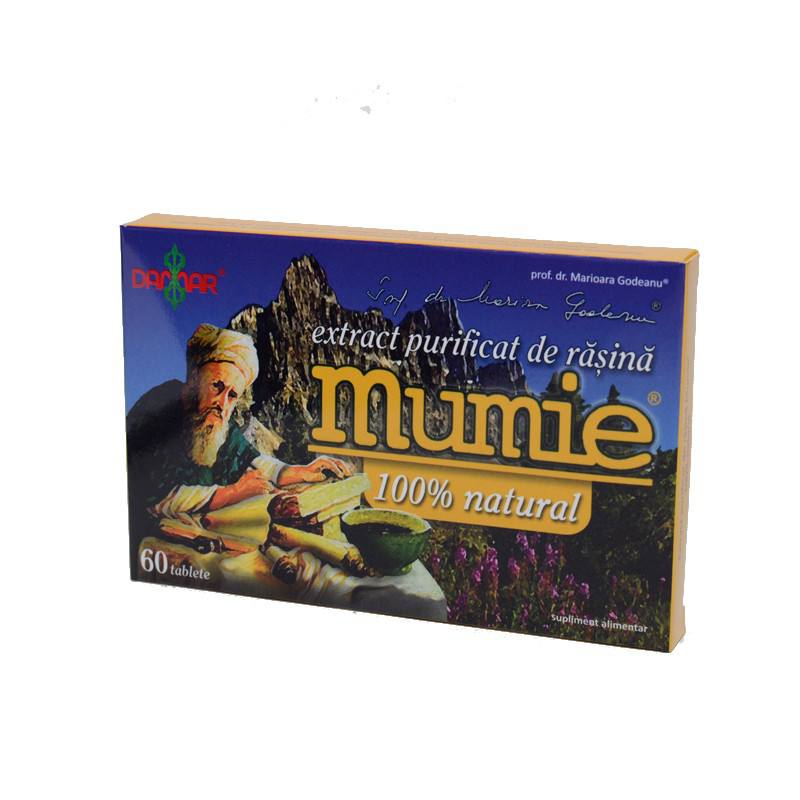 Extract Purificat de rasina de Mumie, 60 tablete