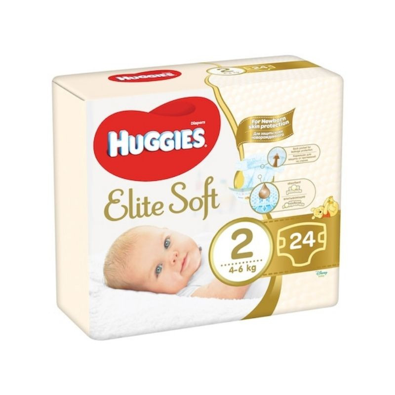 Huggies Scutece Elite Soft Convi Nr.2, 4-6 kg, 25 bucati 4-6 imagine noua