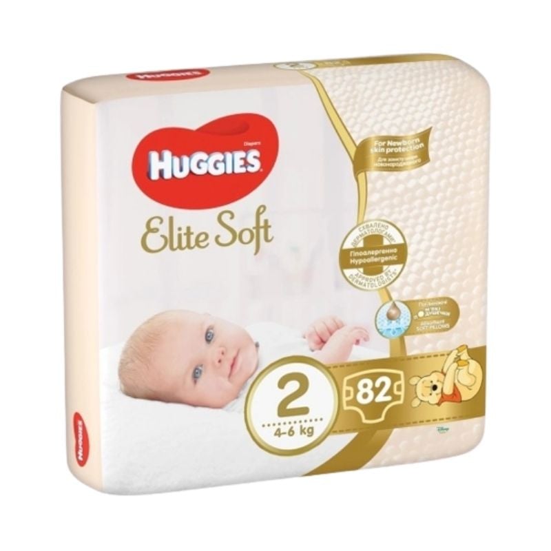 Huggies Scutece Elite Soft Mega Nr.2, 4-6 kg, 82 bucati clasice 2023-09-22