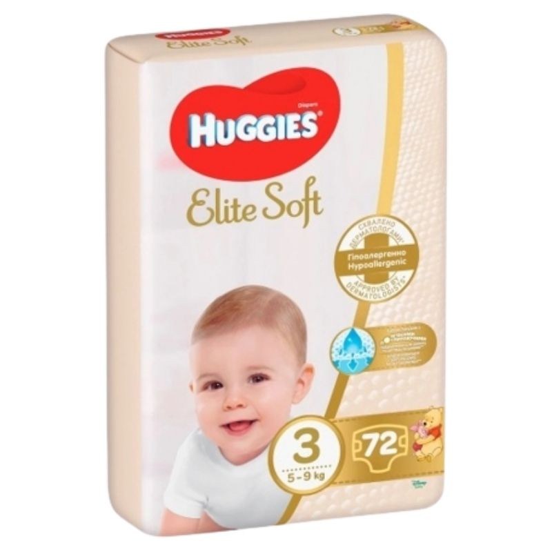 Huggies Scutece Elite Soft Mega Nr.3, 5-9 kg, 72 bucati clasice 2023-09-22
