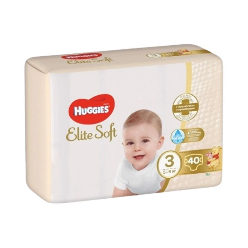 Huggies Scutece Elite Soft Jumbo Nr.3, 5-9kg, 40 bucati 