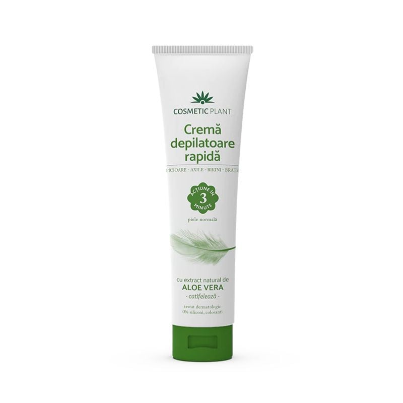 Cosmetic Plant Crema depilatoare rapida cu extract de aloe vera, 150ml