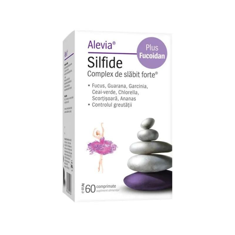 Alevia Silfide Complex de slabit forte plus Fucoidan, 60 comprimate Alevia imagine noua