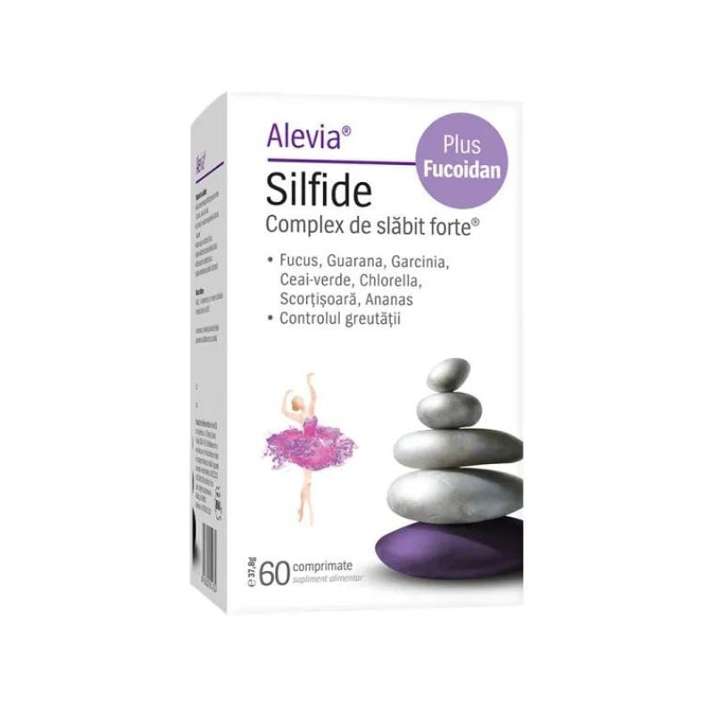 Alevia Silfide Complex de slabit forte plus Fucoidan, 60 comprimate