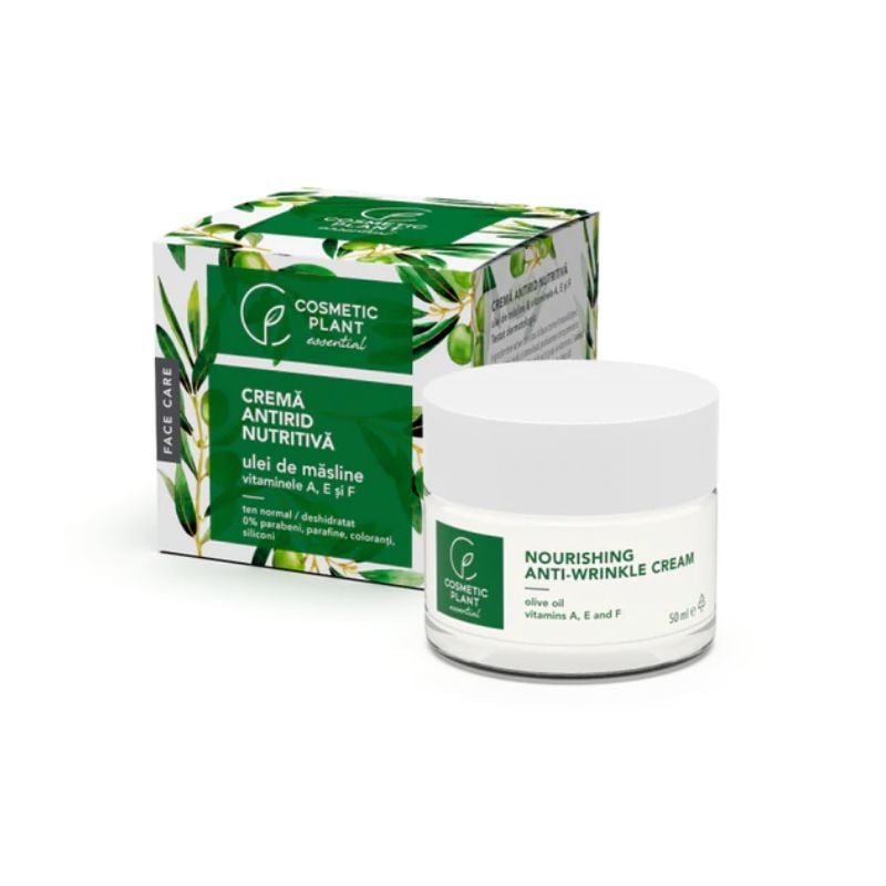 Cosmetic Plant Crema Antirid Nutritiva Ulei De Masline & Vitaminele A, E Si F, 50ml