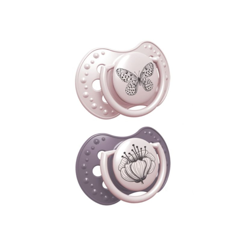 LOVI Suzeta Silicone Dynamic Botanic fata 22/875, 18luni+, 2 bucati 18+luni imagine noua