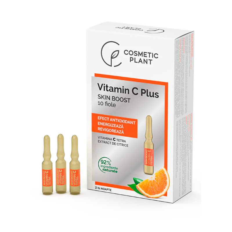 Cosmetic Plant Fiole Skin Boost cu Vitamina C Tetra, 10 fiole x 2ml Fiole pentru ten 2023-09-23