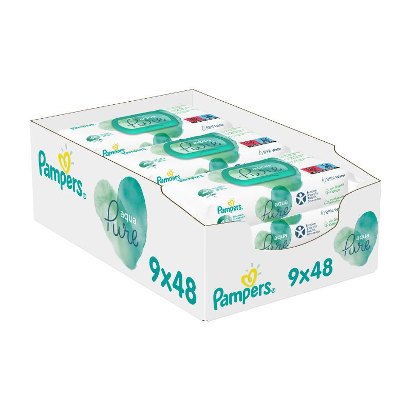 Pampers Servetele umede Aqua Pure, 9 pachete x 48 Mama si copilul 2023-10-03