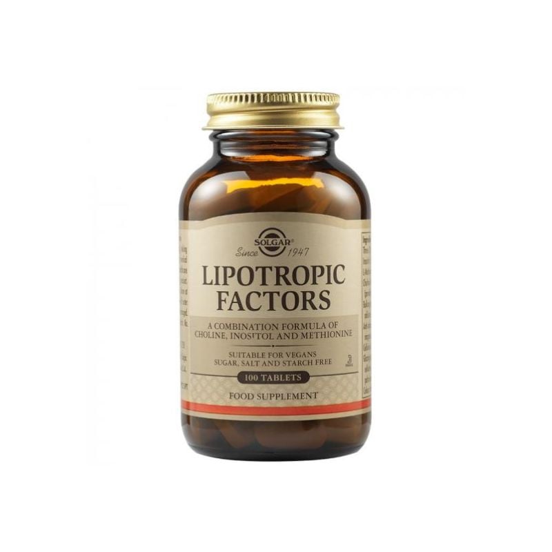 Solgar Lipotropic Factors, 100 comprimate Slabire Rapida