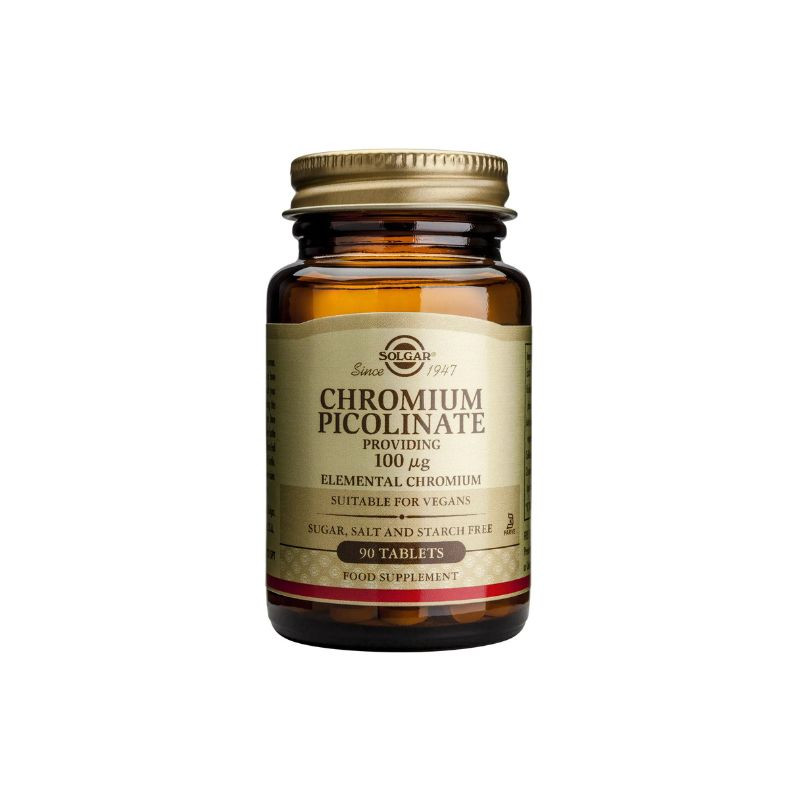 Solgar Chromium Picolinate 100mg, 90 capsule Controlul diabetului 2023-09-22