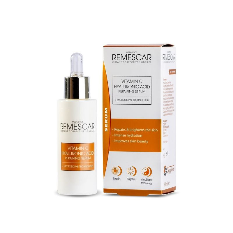 Remescar Serum reparator cu Vitamina C 45% si Acid Hyaluronic, 30ml Frumusete si ingrijire