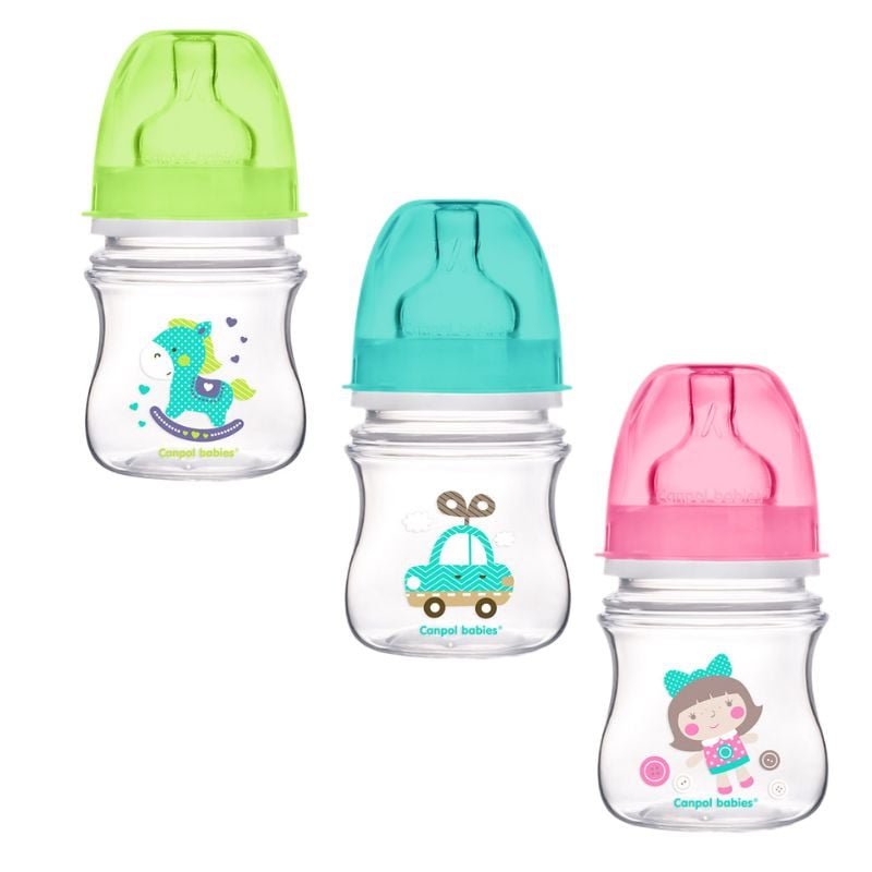 Canpol Babies Biberon anticolic gat larg Easystart-Toys 35/205, 120ml 120ml imagine noua