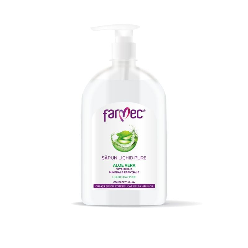 Farmec Sapun lichid Pure Aloe Vera, 500ml