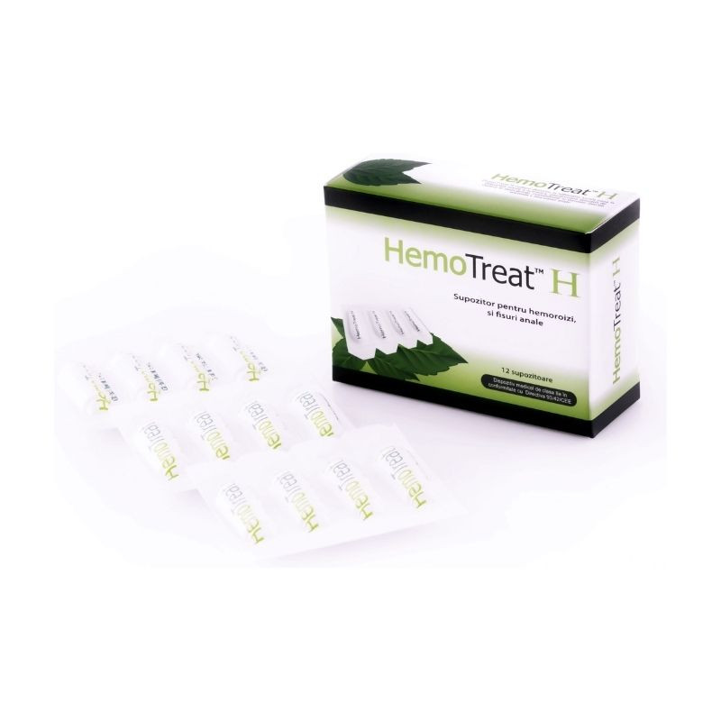 HemoTreat H, 12 supozitoare Hemoroizi 2023-09-22