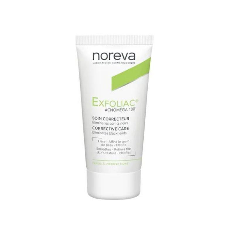 Noreva Exfoliac Acnomega 100 Crema Corectoare Si De Ingrijire, 30ml