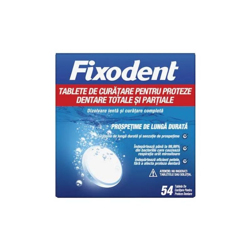 Tablete de curatare pentru proteze dentare, 28 tablete, Fixodent Frumusete si ingrijire 2023-09-22