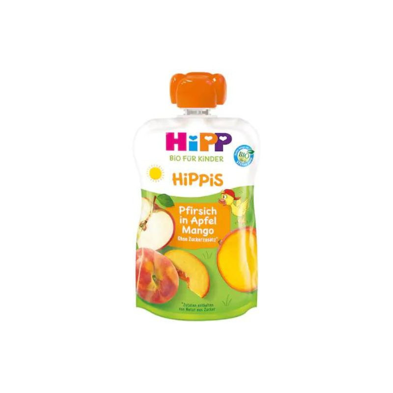 HIPPIS piure de fructe mar, mango si piersica, 100g 100g imagine noua