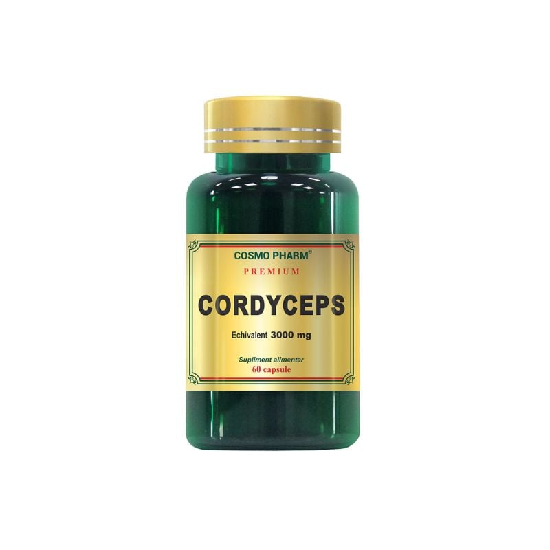 Cosmopharm Premium Cordyceps 300 mg, 60 capsule 300 imagine noua