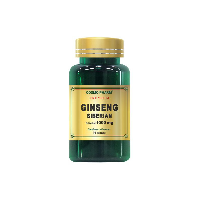 Cosmopharm Premium Ginseng siberian, 30 tablete Antioxidante 2023-09-23
