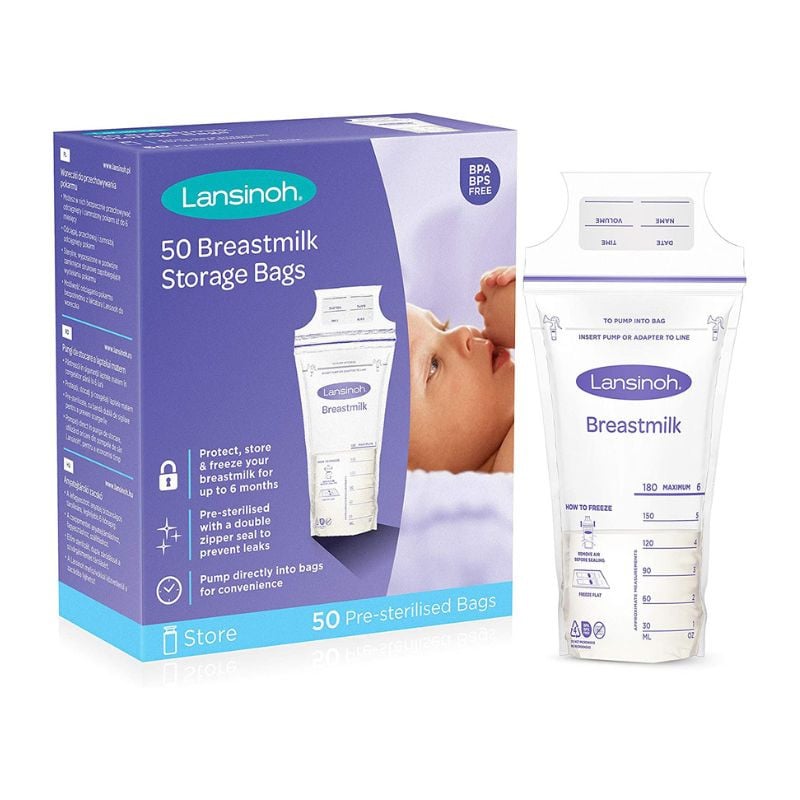 Lansinoh Laboratories Lansinoh pungi de stocare lapte matern, 50 pungi