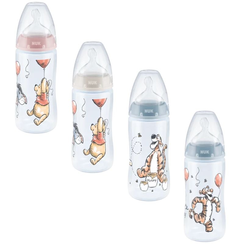 Nuk First Choice Disney Biberon Controlul Temperaturii, tetina din silicon ( 0-6luni), 300ml