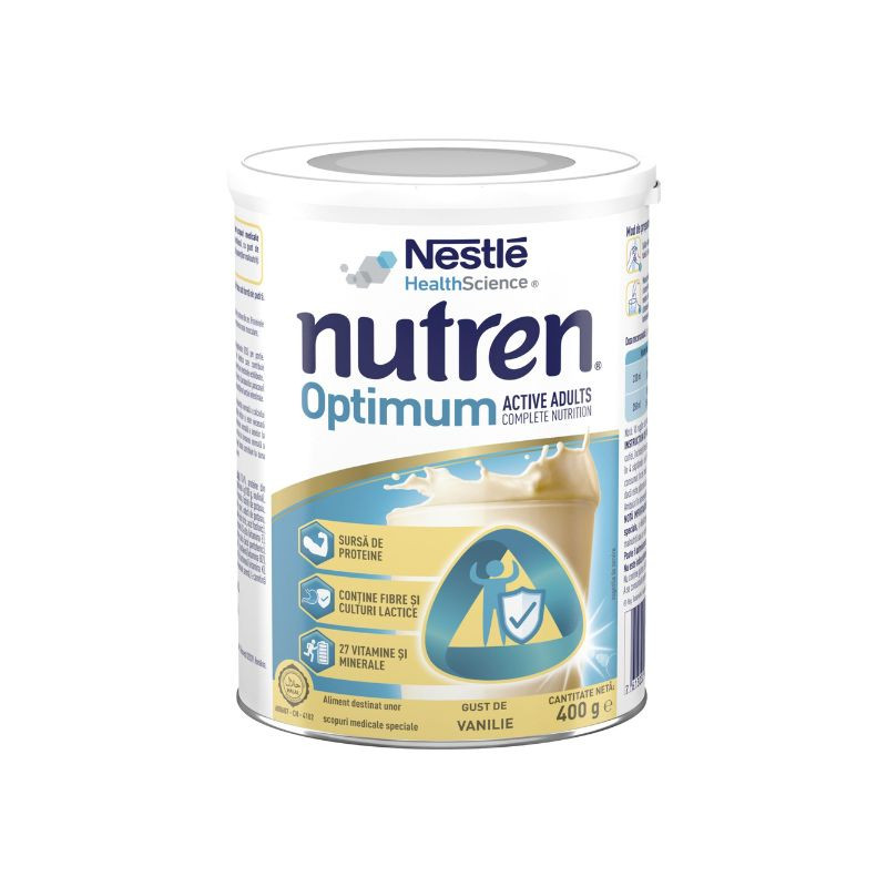 Nestle Nutren Optimum Prebio, 400g 400g imagine noua