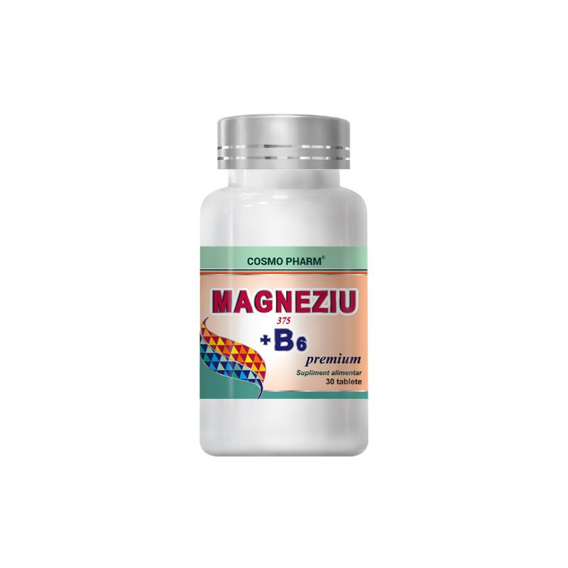 Cosmopharm Magneziu 375mg + B6, 30 tablete 375mg imagine 2022