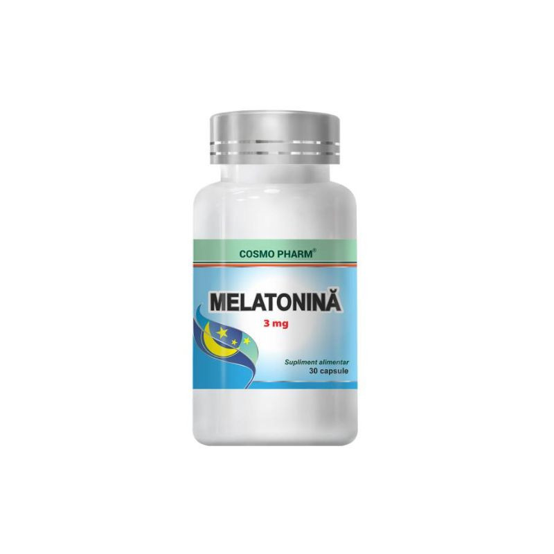 Cosmopharm Melatonina 3 Mg, 30 capsule Stres si somn 2023-09-22