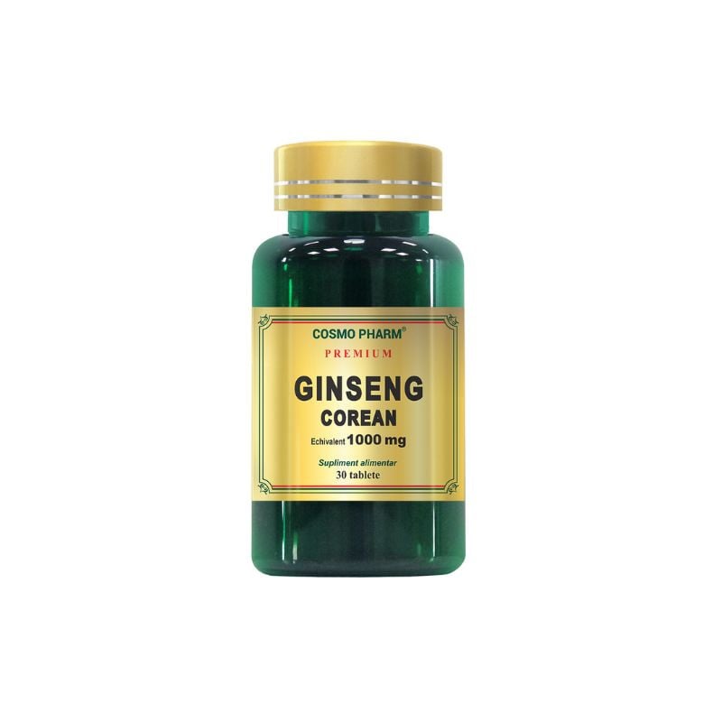 Cosmopharm Premium Ginseng Corean 1000 Mg, 30 Tablete