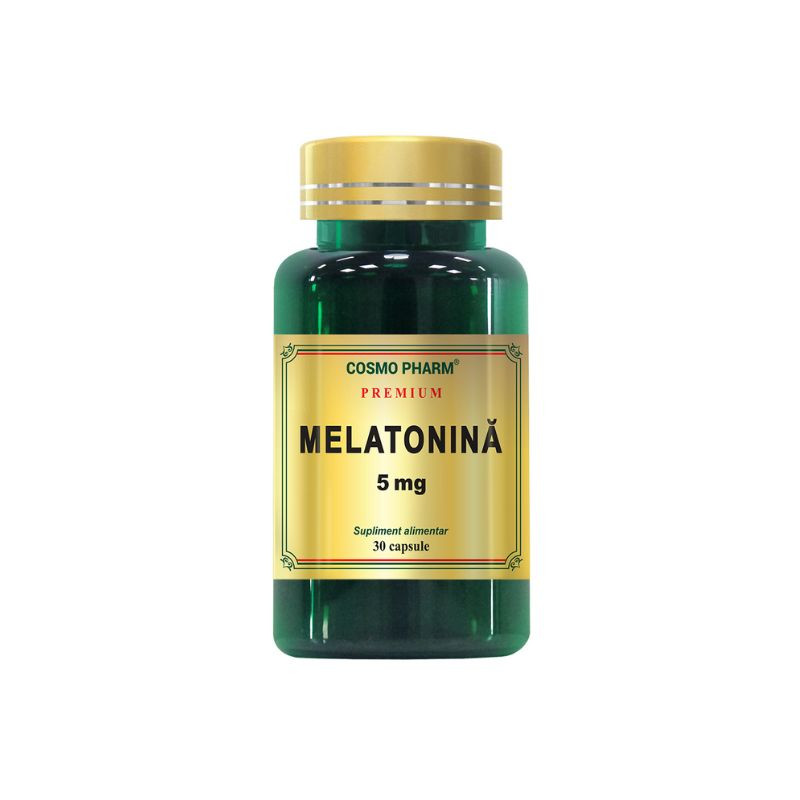 Cosmopharm Premium Melatonina 5 mg, 30 capsule Stres si somn