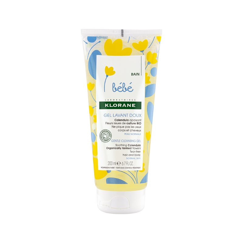 Klorane Bebe Gel Spumant Pentru Par Si Corp, 200ml