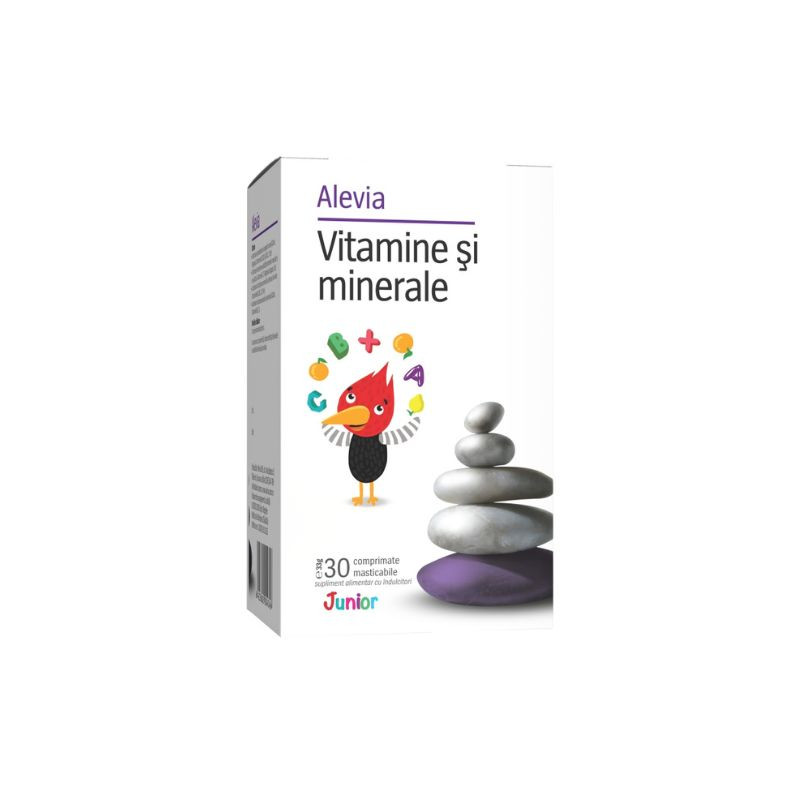 Alevia Vitamine si Minerale Junior, 30 comprimate ALEVIA imagine 2022