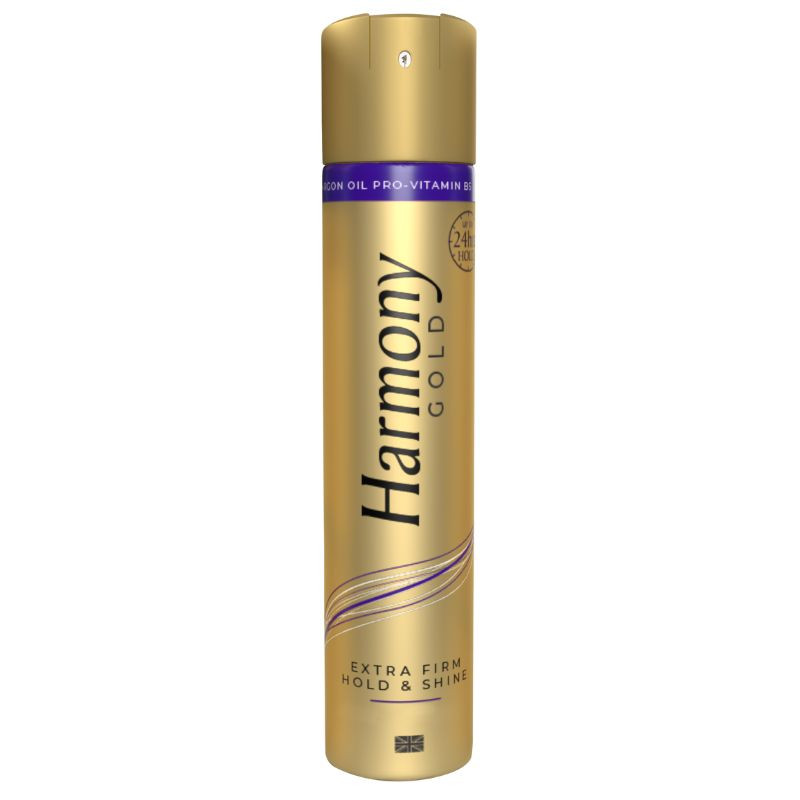HARMONY GOLD Extra Firm Hold and Shine Spray fixativ pentru par, 400ml 400ml imagine 2022