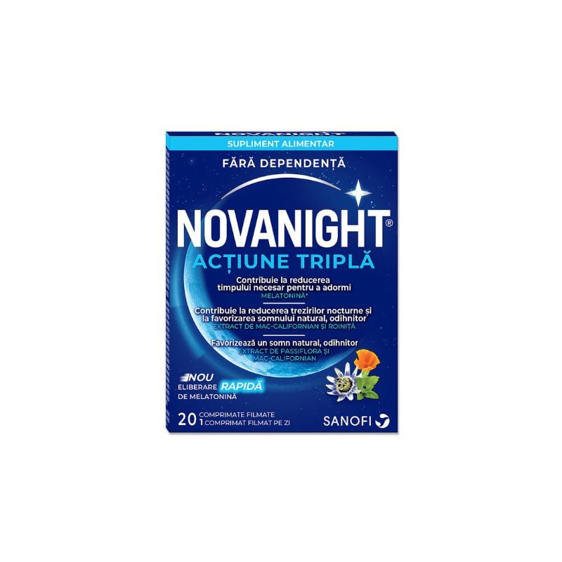 Novanight, 20 comprimate comprimate imagine teramed.ro
