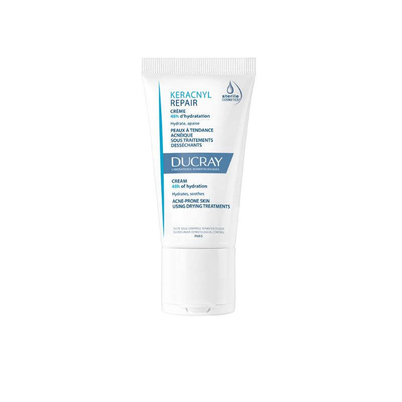 Crema Hidratanta Anti-imperfectiuni Ten Cu Tendinta Acneica Keracnyl Repair, 50 Ml, Ducray