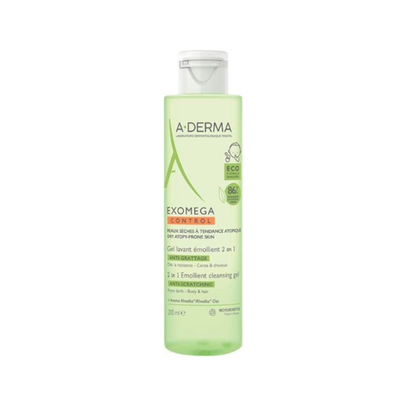 A-Derma Exomega Control Gel de spalare emolient pentru copii, 200ml Igiena piele si par