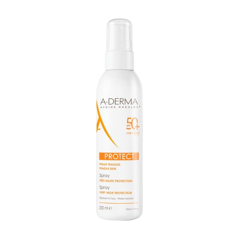 A-derma Protect Spray Pentru Piele Sensibila Cu Spf 50+, 200ml