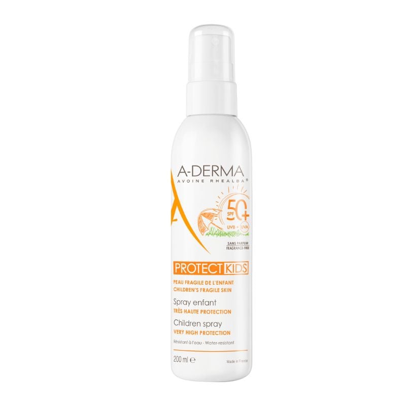 A-derma Protect Spray Protectie Solara Pentru Copii Spf 50+, 200ml