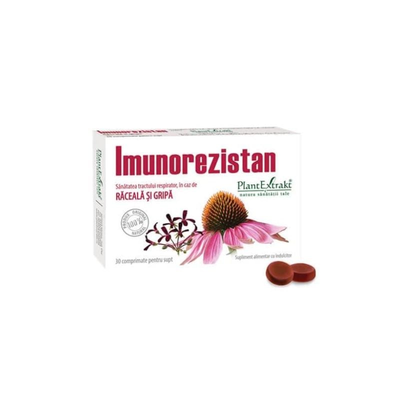PlantExtrakt Imunorezistan, 30 comprimate pentru supt Sanatatea tractului respirator