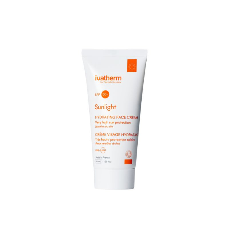 Ivatherm Sunlight Crema Hidratanta Pentru Fata Spf 50+, 50ml