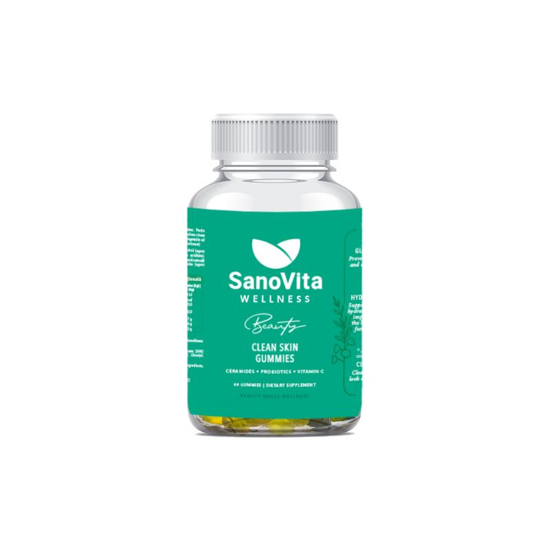 Sanovita Wellness Jeleuri pentru piele sanatoasa Clean Skin Beauty, 60 bucati