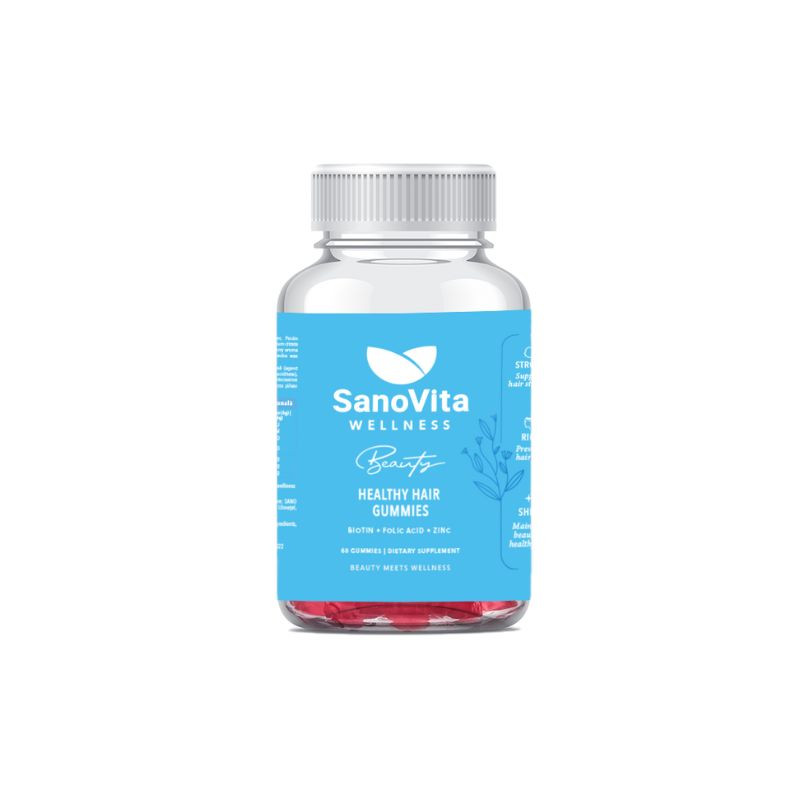 Sanovita Wellness Jeleuri pentru par Healthy Hair Beauty, 60 bucati Beauty imagine 2022
