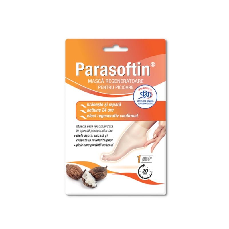 Parasoftin Masca Regeneratoare Pentru Picioare, 1 Pereche