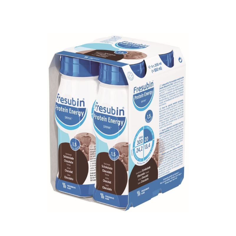 Fresubin Protein Energy Drink, Aroma de Ciocolata, 4*200ml, Fresenius Kabi
