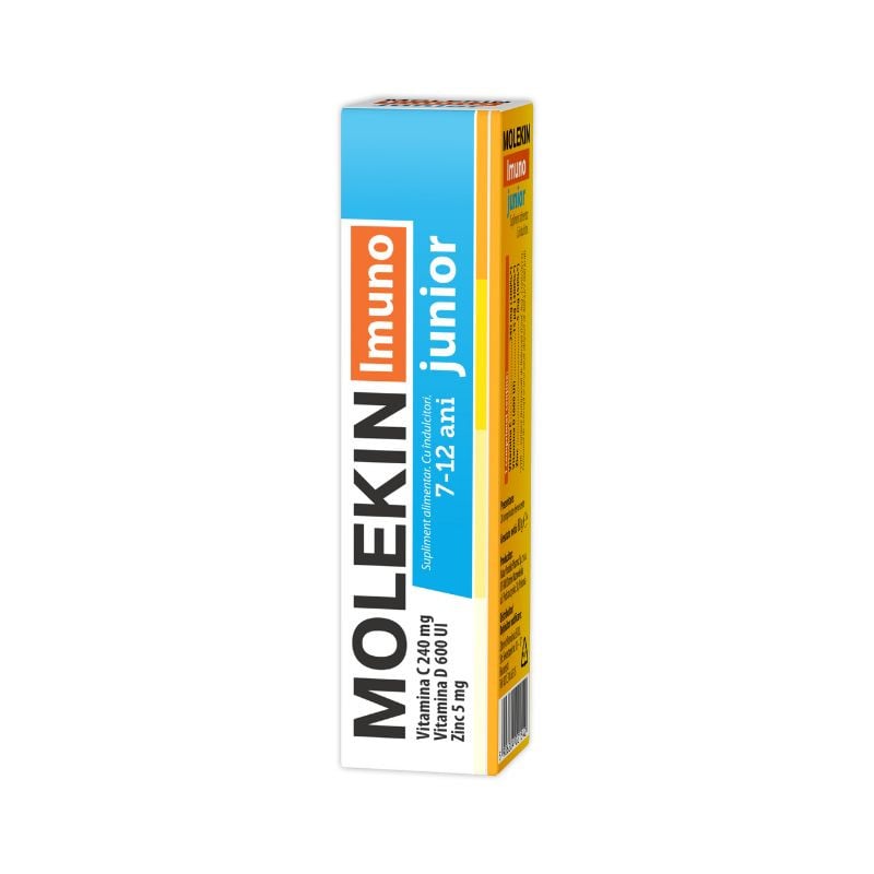 Molekin Imuno Junior 7-12 ani, 20 comprimate efervescente