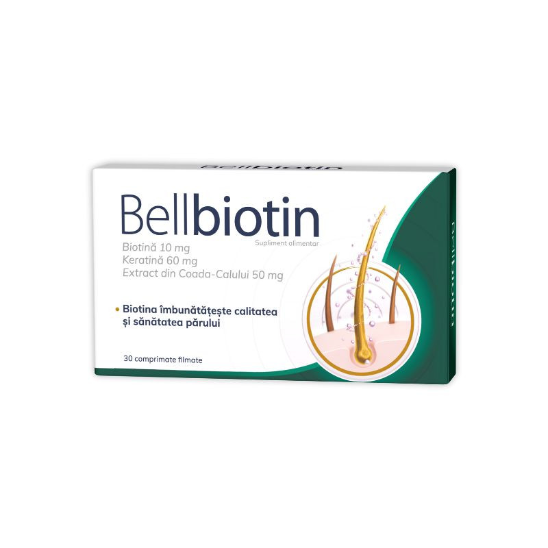 Bellbiotin, 30 comprimate Bellbiotin imagine noua