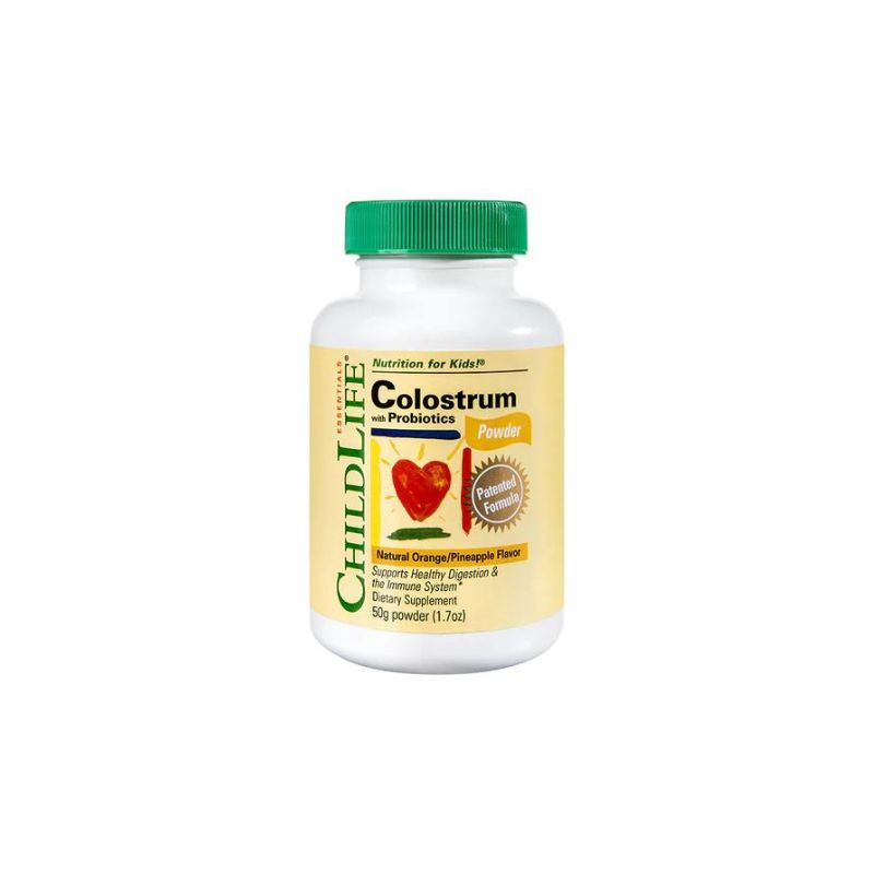 Secom Colostrum cu probiotice, pentru copii, 50 grame ChildLife SUA imagine teramed.ro